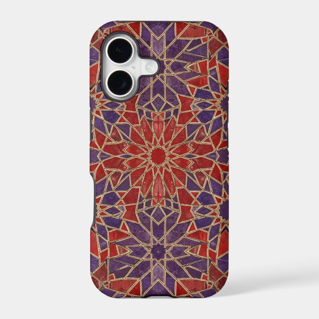 red purple mosaic Case-Mate iPhone case (Back)