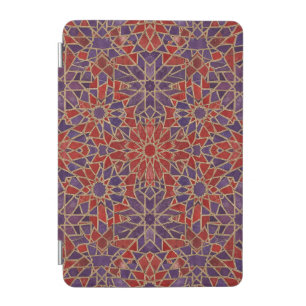 red purple mosaic iPad mini cover