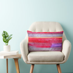 Red, Purple, Orange Throw Pillow – Colorful Accent