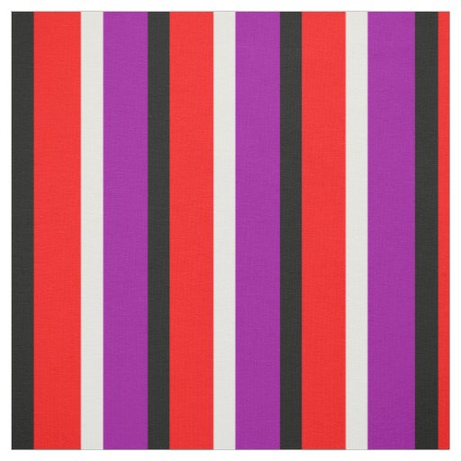 Red Purple Stripes Pattern Design Fabric