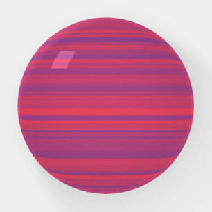 Red Purple Stripes Seamless Pattern Paperweight