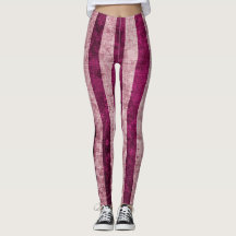 Outlined Rainbow Stripes Black Leggings