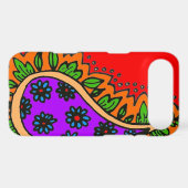 Red, purplen and orange paisley Case-Mate iPhone case (Back (Horizontal))