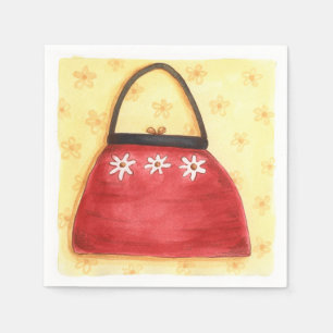 Red Purse - Paper Napkins