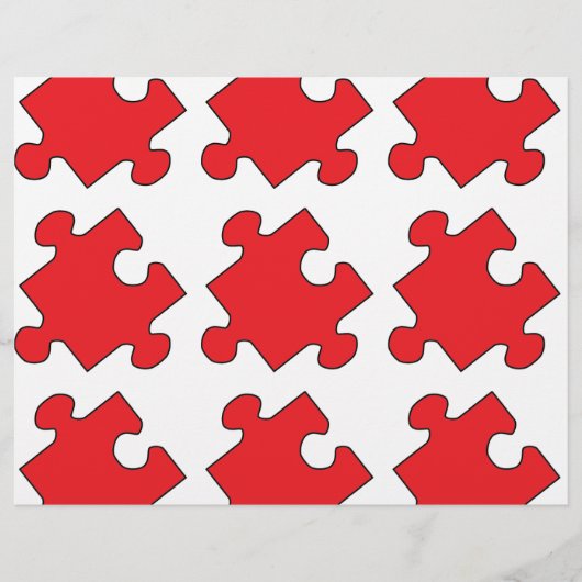 RED PUZZLE PIECE (Front)