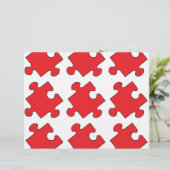 RED PUZZLE PIECE (Standing Front)