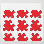 RED PUZZLE PIECE (Front/Back)