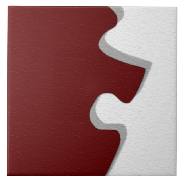 Red Puzzle Piece Tile (Front)
