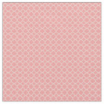 Red Quatrefoil Geometric Pattern Fabric