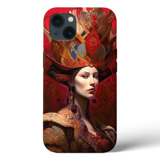 Red Queen Fantasy Fairy Tale Art iPhone 13 Case