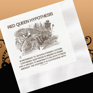 Red Queen Hypothesis Alice Red Queen Wonderland Napkins
