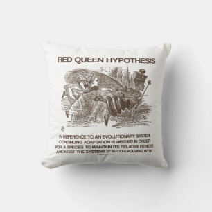 Red Queen Hypothesis Alice Red Queen Wonderland Throw Pillow