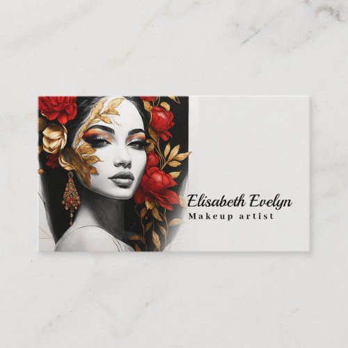 Red Queen in a Gilded Garden t686 Business Card