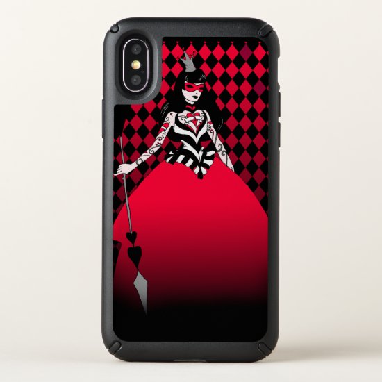 Red Queen iPhone X case queen of hearts