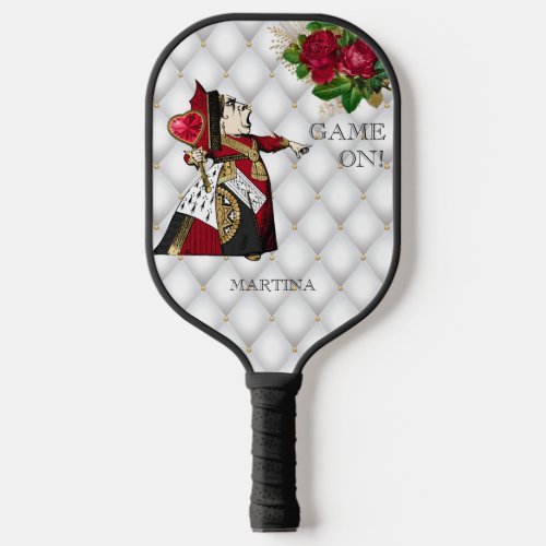 Red Queen of Hearts Alice in Wonderland Pickleball Paddle