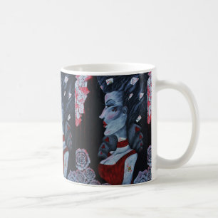 Red Queen Of Hearts Alice Wonderland Fantasy Art Coffee Mug
