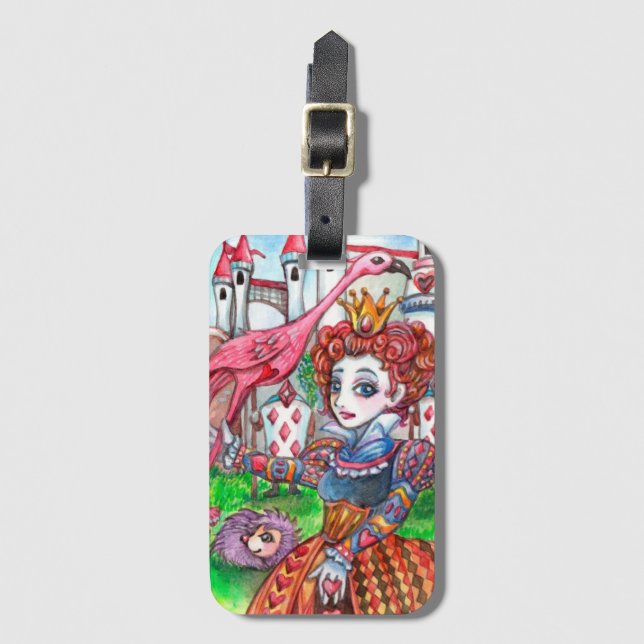 Red Queen's Golf Time Luggage Tag (Front Vertical)