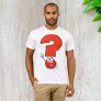 Red Question Mark Mens T-Shirt