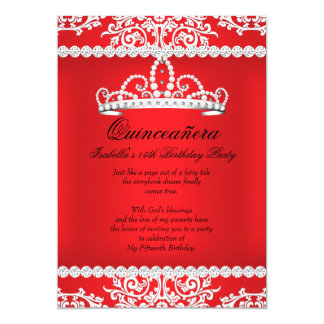 Red Quinceanera Invitations 8