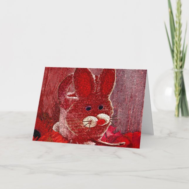 RED RABBIT HOLIDAY CARD (Front)