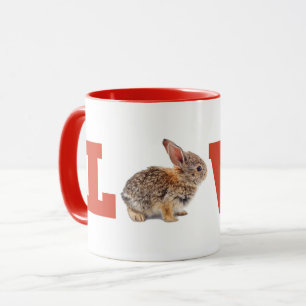 Red Rabbit Love Mug