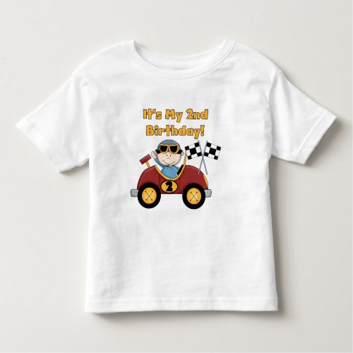 Red Race Car 2nd Birthday Tshirts and Gifts