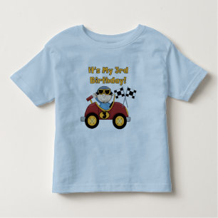 Red Race Car 3rd Birthday Tshirts and Gifts