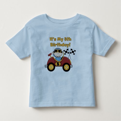 Red Race Car 5th Birthday Tshirts and Gifts