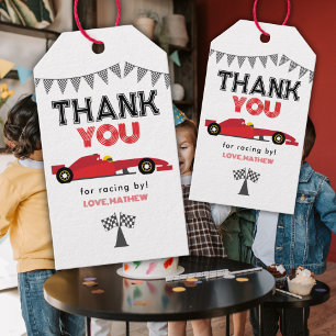 Red Race Car Birthday Any Birthday Party Gift Tags