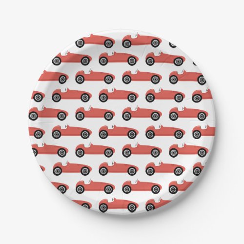 Red Race Car Boy Racing Birthday Party Paper Plates