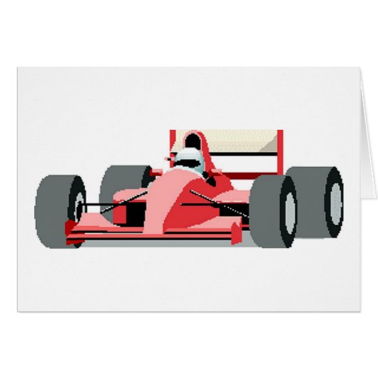 Red Race Car Cards (Front Horizontal)