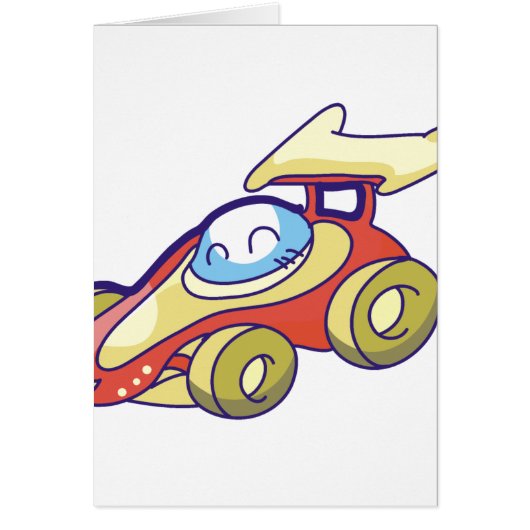 Red Race Car Cards (Front)