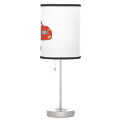 Red Race Car Custom Child's Bedroom  Table Lamp (Right)