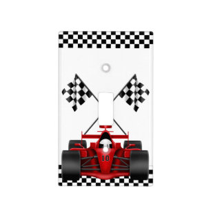 Red Race Car Light Switch Cover