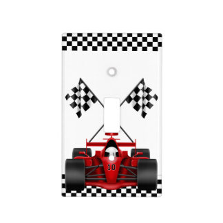 Red Race Car Light Switch Cover