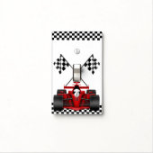Red Race Car Light Switch Cover (In Situ)