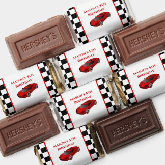 Red Race Car Party Hershey's Miniatures