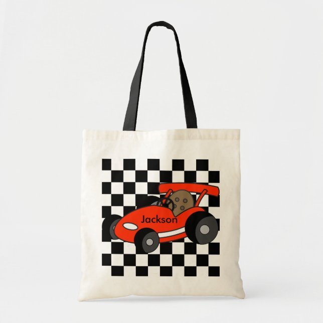 Red Race Car Tote (Front)