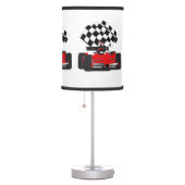 Red Race Car with Checkered Flag Table Lamp (Right)