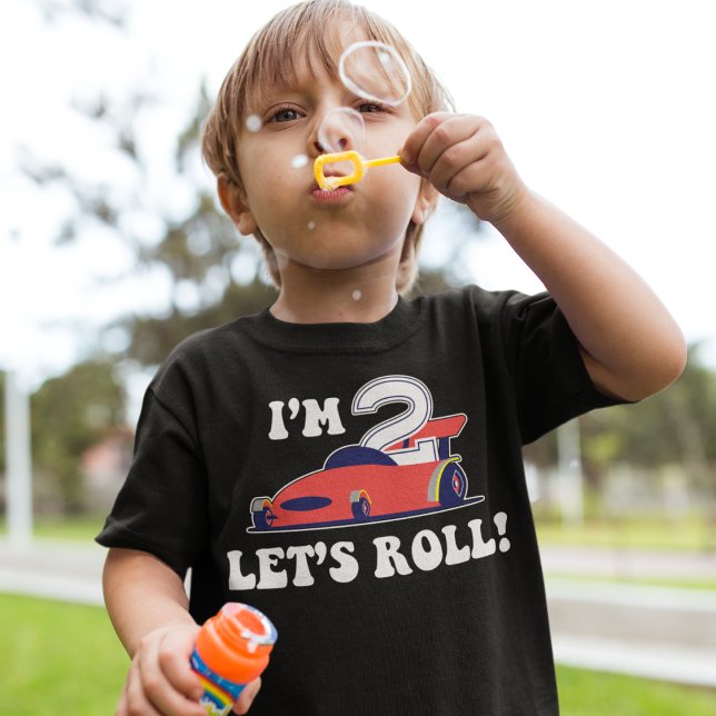 Red Racecar 2nd Birthday Boy T-Shirt (Creator Uploaded)