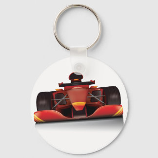 Red Racing Car Keychain