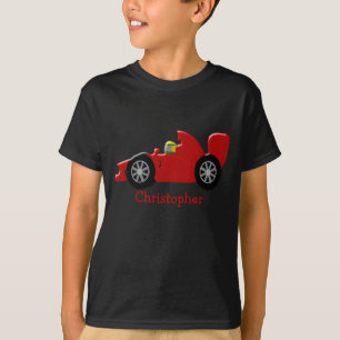 Red Racing Car Personalized T-Shirt