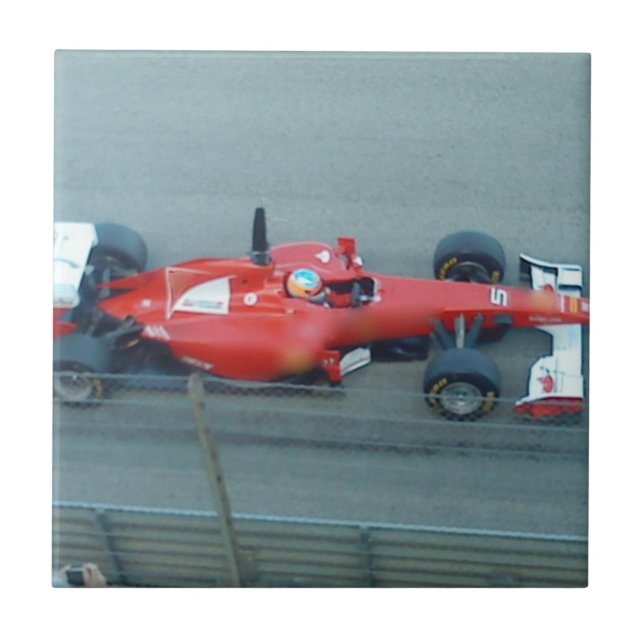 Red Racing Car Tile (Front)