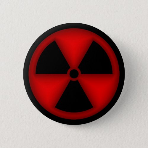 Red Radiation Symbol Button
