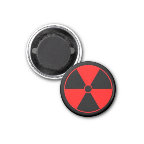 Red Radiation Symbol Magnet
