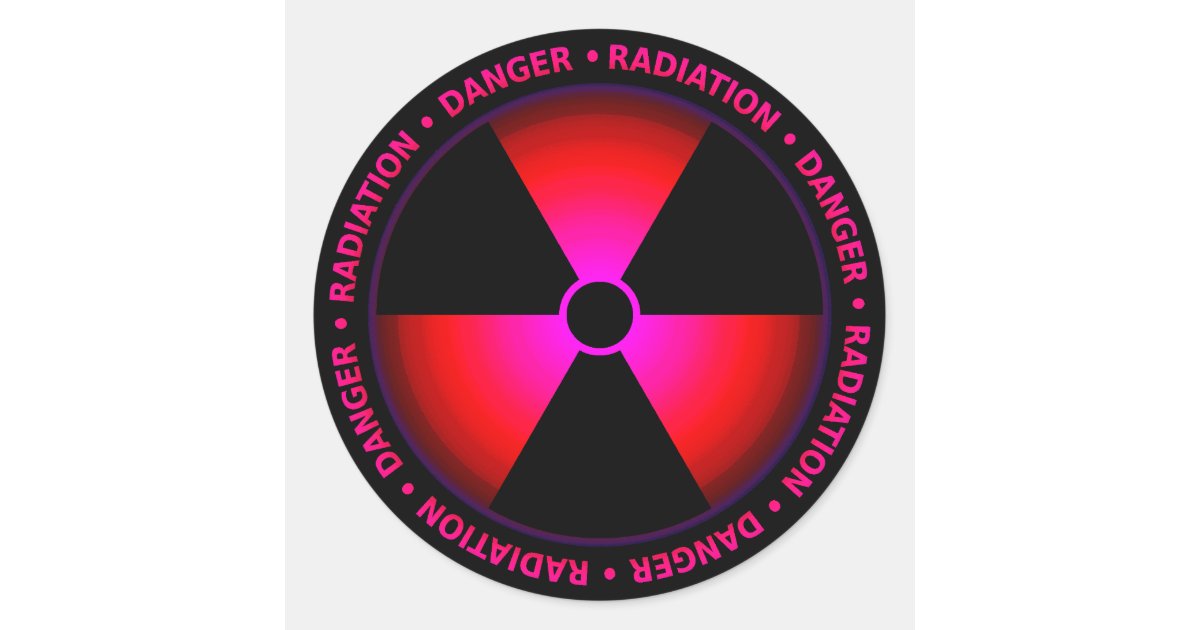 red radioactive logo