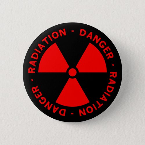 Red Radiation Warning Button