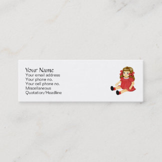 Red Ragdoll Mini Business Card