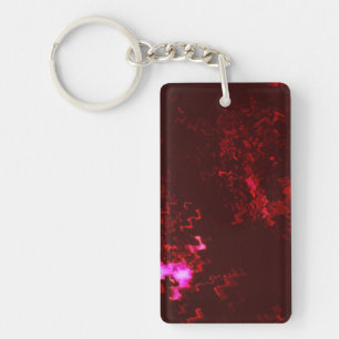 Red Rage Double Sided Keychain, Llavero de doble c Keychain