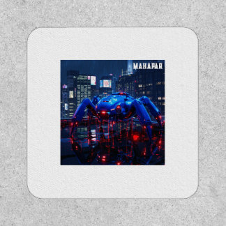 "Red Rain – 90s Cyberpunk Anime Art" Patch